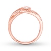 Thumbnail Image 1 of Previously Owned Interwoven Diamond Ring 1/5 ct tw Round-cut 10K Rose Gold