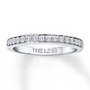 Thumbnail Image 1 of Previously Owned THE LEO Diamond Wedding Band 1/4 ct tw Round-cut 14K White Gold