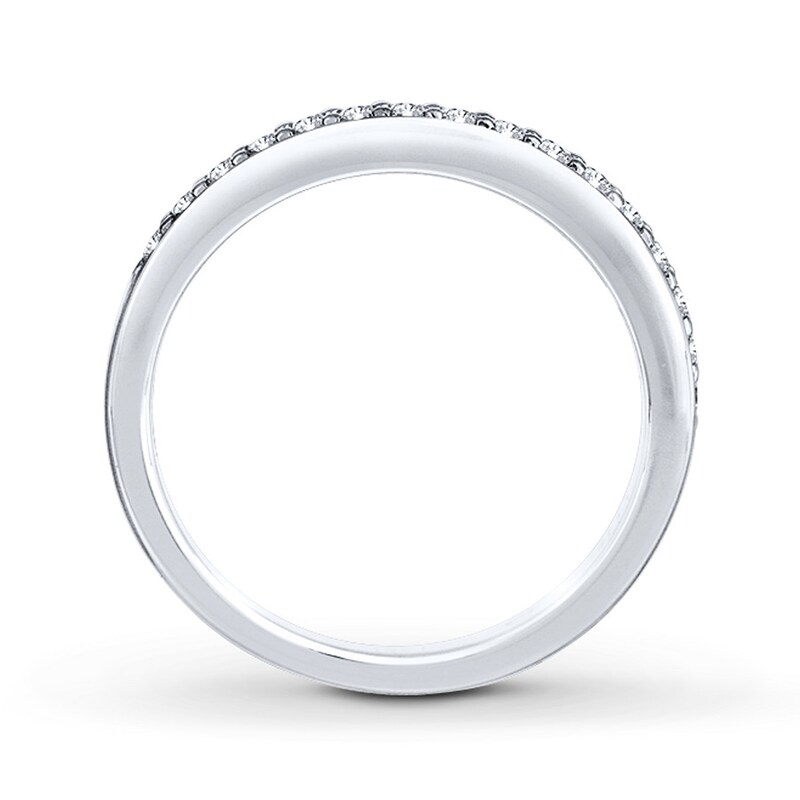Main Image 2 of Previously Owned THE LEO Diamond Wedding Band 1/4 ct tw Round-cut 14K White Gold