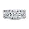 Thumbnail Image 2 of Previously Owned Men's Diamond Wedding Ring 1-1/2 ct tw Round-cut 10K White Gold - Size 14