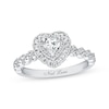 Thumbnail Image 1 of Previously Owned Neil Lane Engagement Ring 3/4 ct tw Heart & Round-cut Diamonds 14K White Gold - Size 8.5