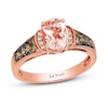 Previously Owned Le Vian Morganite Ring 1/4 ct tw Round-cut Diamonds 14K Strawberry Gold