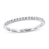 Thumbnail Image 0 of Previously Owned Diamond Wedding Band 1/10 ct tw Round-cut 10K White Gold - Size 9