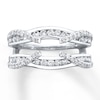 Previously Owned Enhancer Ring 3/4 ct tw Round-cut Diamonds 14K White Gold
