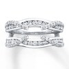 Thumbnail Image 0 of Previously Owned Enhancer Ring 3/4 ct tw Round-cut Diamonds 14K White Gold - Size 8.5