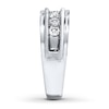 Thumbnail Image 3 of Previously Owned Men's Diamond Wedding Band 1/2 ct tw Round-cut 10K White Gold - Size 11.75