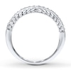 Thumbnail Image 2 of Previously Owned Diamond Wedding Band 1/5 ct tw Round-cut 10K White Gold Size 9.25