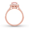 Thumbnail Image 2 of Previously Owned Neil Lane Morganite Engagement Ring 1 ct tw Round-cut Diamonds 14K Rose Gold - Size 4.5