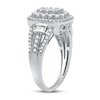 Thumbnail Image 2 of Previously Owned Diamond Fashion Ring 1 ct tw Round & Baguette-cut 10K White Gold - Size 8.25