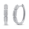 Thumbnail Image 0 of Previously Owned Diamond Hoop Earrings 1/4 ct tw Sterling Silver
