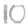 Thumbnail Image 1 of Previously Owned Diamond Hoop Earrings 1/4 ct tw Sterling Silver