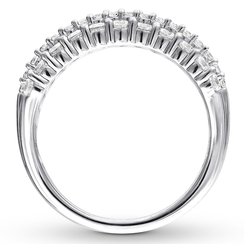 Main Image 2 of Previously Owned Diamond Anniversary Band 2 ct tw Round-cut 10K White Gold