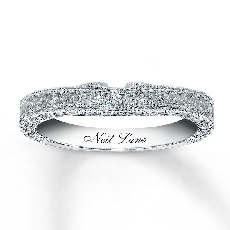Previously Owned Neil Lane Wedding Band 1/2 ct tw Round-cut 14K White Gold