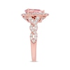 Thumbnail Image 2 of Previously Owned Neil Lane Morganite Engagement Ring 3/4 ct tw Round-cut Diamonds 14K Rose Gold - Size 4.5