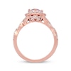 Thumbnail Image 3 of Previously Owned Neil Lane Morganite Engagement Ring 3/4 ct tw Round-cut Diamonds 14K Rose Gold - Size 4.5
