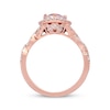 Thumbnail Image 2 of Previously Owned Neil Lane Morganite Engagement Ring 3/4 ct tw Round-cut Diamonds 14K Rose Gold - Size 4.5