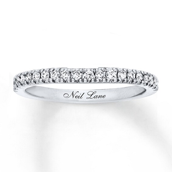 Previously Owned Neil Lane Wedding Band 1/4 ct tw Round-cut Diamonds 14K White Gold