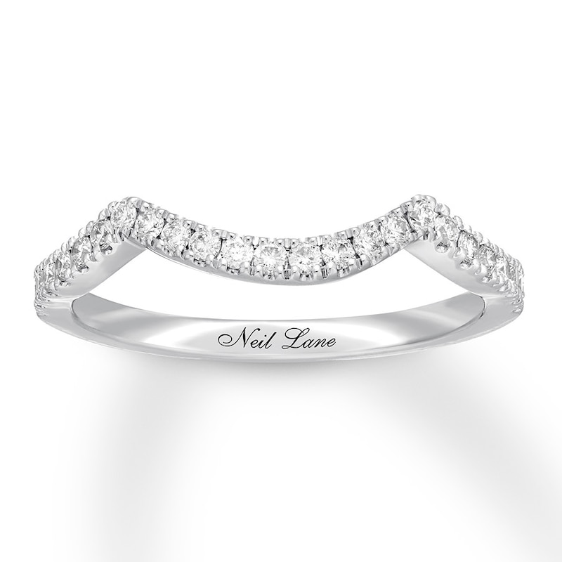 Main Image 1 of Previously Owned Neil Lane Diamond Wedding Band 1/4 ct tw Round-cut 14K White Gold