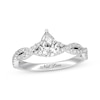 Previously Owned Neil Lane Diamond Engagement Ring 1 ct tw Pear & Round-cut 14K White Gold