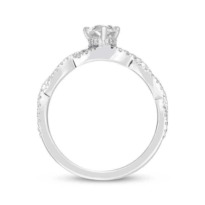 Previously Owned Neil Lane Diamond Engagement Ring 1 ct tw Pear & Round-cut 14K White Gold