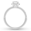 Previously Owned Neil Lane Diamond Engagement Ring 1-1/4 ct tw Cushion & Round-cut 14K White Gold