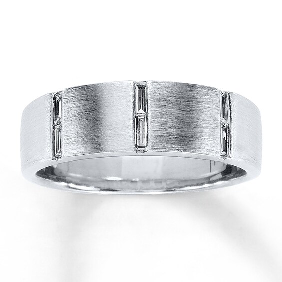 Previously Owned Men's Diamond Band 1/6 ct tw 14K White Gold