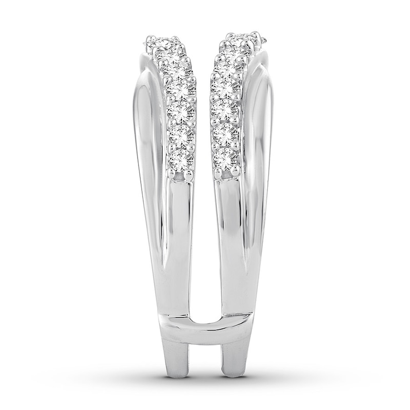 Main Image 3 of Previously Owned Diamond Enhancer Ring 3/4 ct tw Round-cut 14K White Gold
