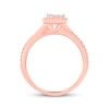 Thumbnail Image 3 of Previously Owned Diamond Engagement 1/2 ct tw Princess & Round-cut 10K Rose Gold