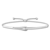 Thumbnail Image 1 of Previously Owned Love + Be Loved Diamond Bolo Bracelet 1/10 cttw Sterling Silver  9.5&quot;