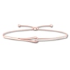 Thumbnail Image 1 of Previously Owned Love + Be Loved Diamond Bolo Bracelet 1/10 ct tw 10K Rose Gold 9.5&quot;