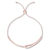 Thumbnail Image 2 of Previously Owned Love + Be Loved Diamond Bolo Bracelet 1/10 ct tw 10K Rose Gold 9.5&quot;