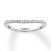 Thumbnail Image 1 of Previously Owned Diamond Wedding Band 1/8 ct tw Round-cut 14K White Gold