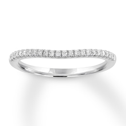 Previously Owned Diamond Wedding Band 1/8 ct tw Round-cut 14K White Gold