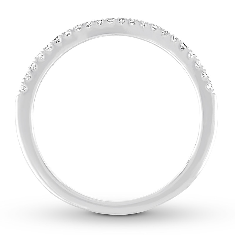 Main Image 2 of Previously Owned Diamond Wedding Band 1/8 ct tw Round-cut 14K White Gold