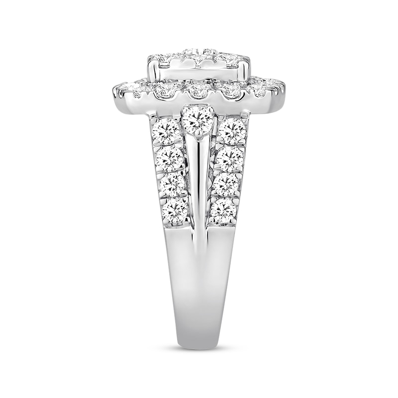 Main Image 2 of Previously Owned Diamond Engagement Ring 3 ct tw Round-cut 10K White Gold