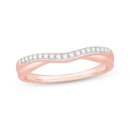 Previously Owned Diamond Anniversary Band 1/10 ct tw Round-Cut 14K Rose Gold