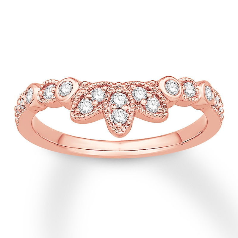 Main Image 1 of Previously Owned Diamond Enhancer Ring 1/4 ct tw Round-cut 14K Rose Gold