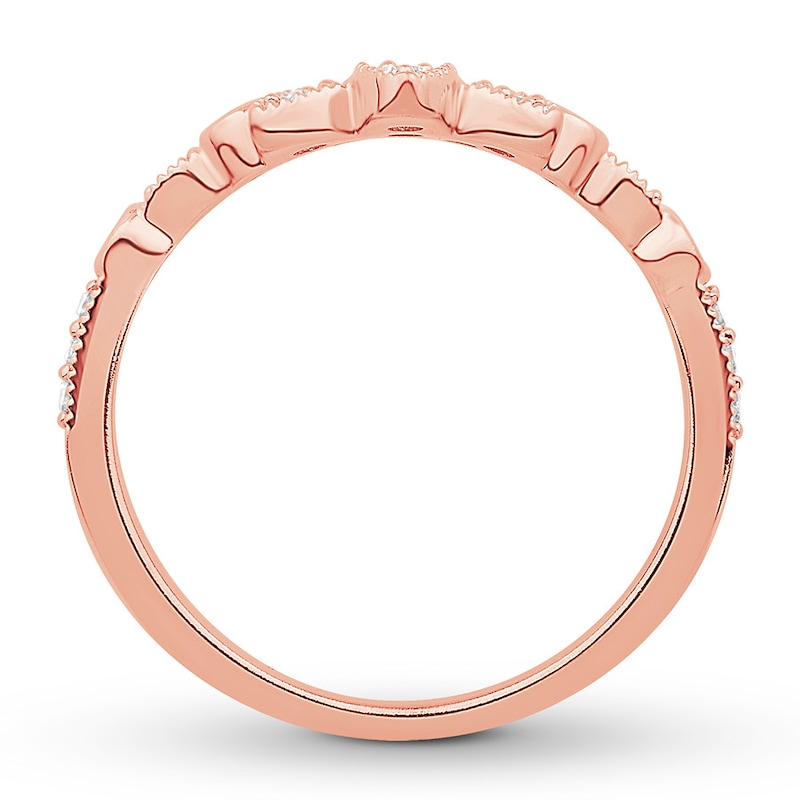 Main Image 2 of Previously Owned Diamond Enhancer Ring 1/4 ct tw Round-cut 14K Rose Gold