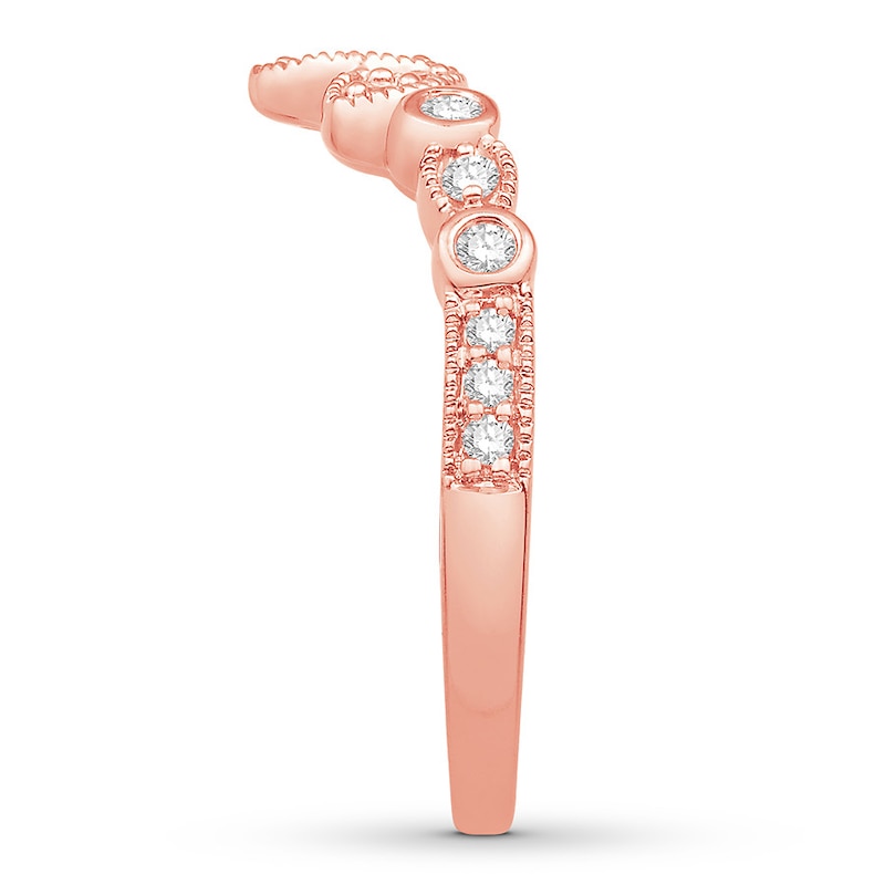Main Image 3 of Previously Owned Diamond Enhancer Ring 1/4 ct tw Round-cut 14K Rose Gold