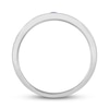 Thumbnail Image 2 of Previously Owned Men's Natural Sapphire Wedding Band 10K White Gold