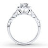 Thumbnail Image 2 of Previously Owned Diamond Engagement Ring 7/8 ct tw Round-cut 14K White Gold