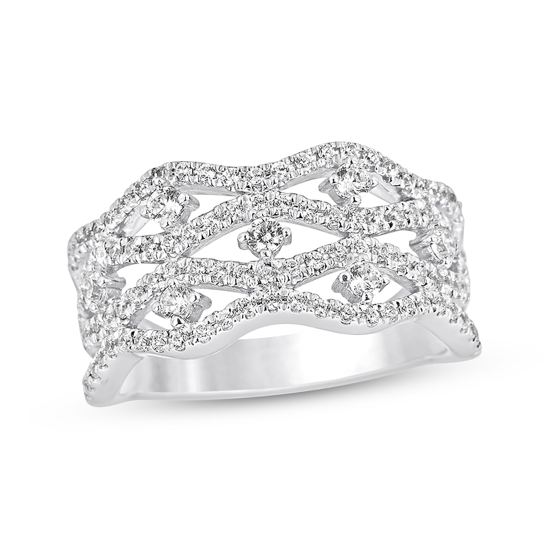 Main Image 1 of Previously Owned Diamond Anniversary Band 3/4 ct tw Round-Cut 14K White Gold