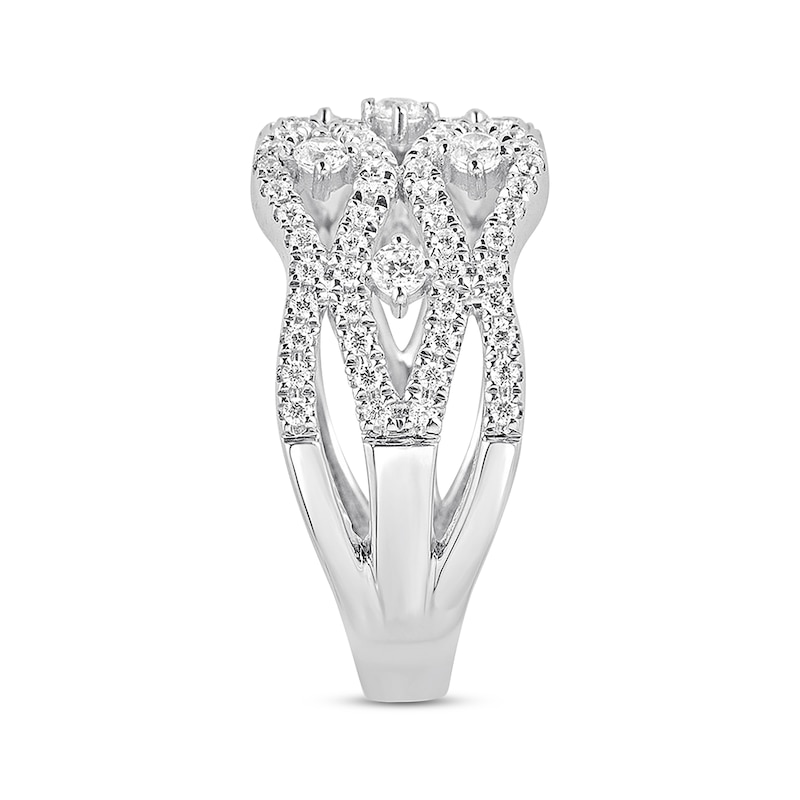 Main Image 2 of Previously Owned Diamond Anniversary Band 3/4 ct tw Round-Cut 14K White Gold