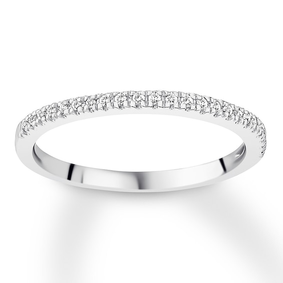 Previously Owned Diamond Wedding Band 1/10 Carat tw 10K White Gold