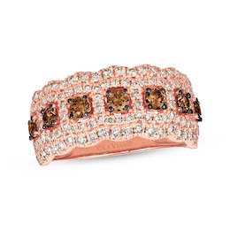 Previously Owned Le Vian Chocolate Diamond Ring 1-1/2 ct tw 14K Strawberry Gold