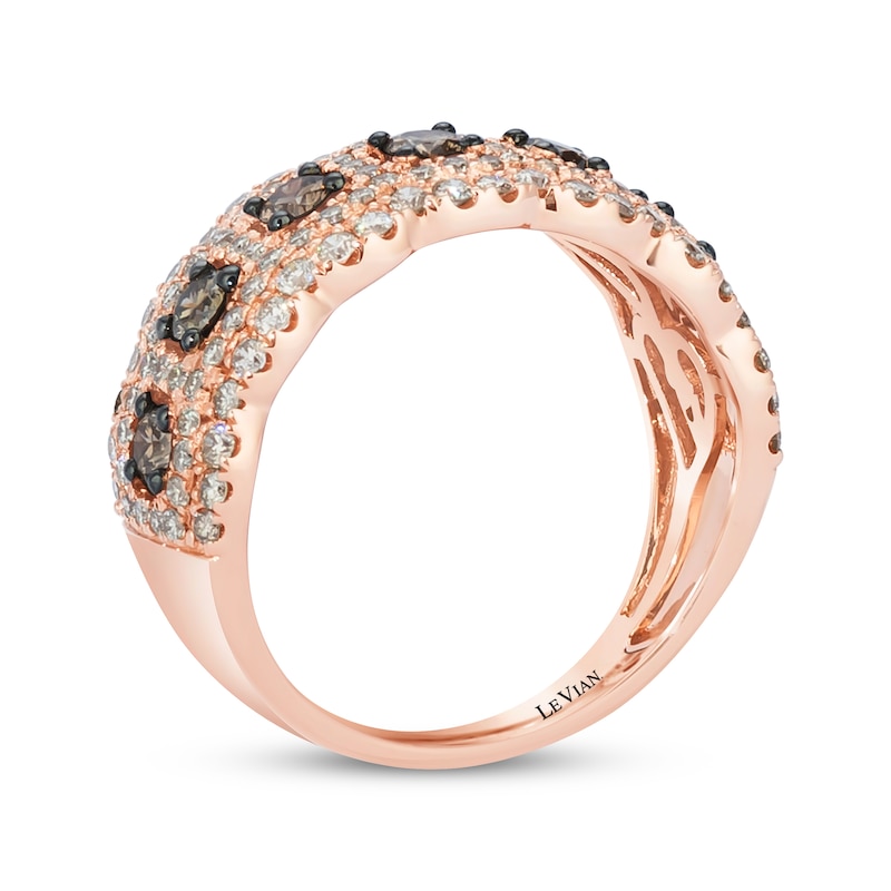 Main Image 3 of Previously Owned Le Vian Chocolate Diamond Ring 1-1/2 ct tw 14K Strawberry Gold