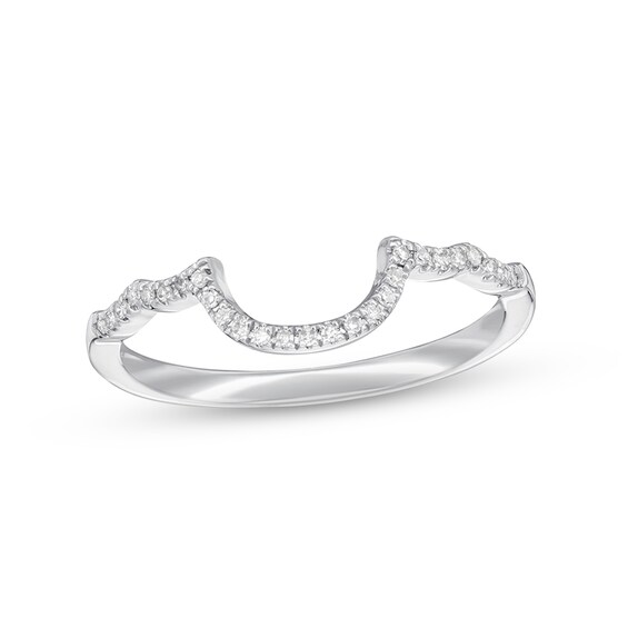 Previously Owned Diamond Wedding Band 1/10 ct tw Round-cut 14K White Gold