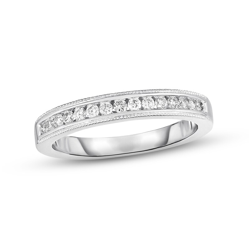Main Image 1 of Previously Owned Diamond Wedding Band 1/4 ct tw Round-cut 14K White Gold