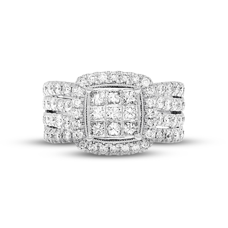 Main Image 2 of Previously Owned  Diamond Engagement Ring 2 ct tw Princess & Round-cut 10K White Gold