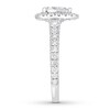 Thumbnail Image 3 of Previously Owned Neil Lane Premiere Diamond Engagement Ring 1-1/2 ct tw Pear & Round-cut 14K White Gold